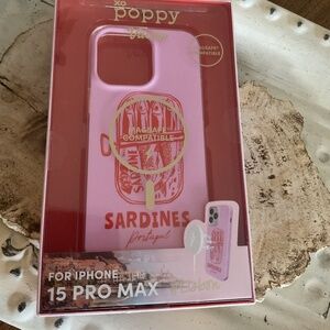 New poppy brand sardines iPhone 15 pro max cover TJ Maxx